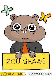 Een schattige hamster in formele kleding
