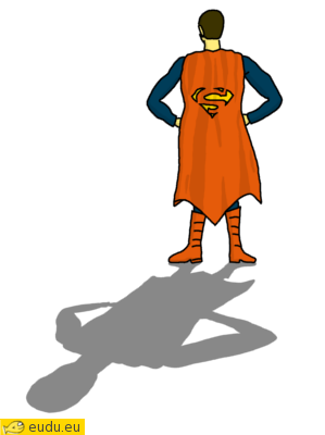 Een E in de schaduw van
                Superman